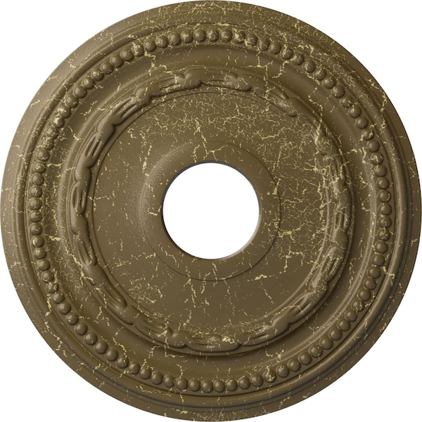 Ekena Millwork Federal Medallion (Canopies up to 8 1/2"), 15 3/8"OD x 3 5/8"ID x 1"P, Mississippi Mud Crackle CM15FEMMC - main
